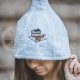Cotton sauna hat ,,Light blue"